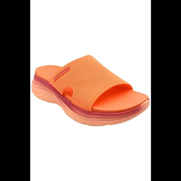 Skechers Women's Coastal Sunset Vapor Ombre Slides Orange - Medium - Picture 1 of 3
